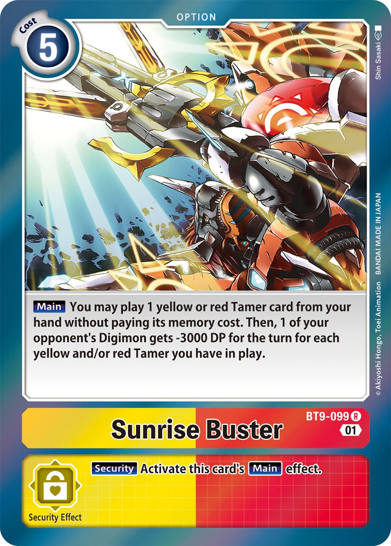 Sunrise Buster [BT9-099] [X Record] | Tables and Towers