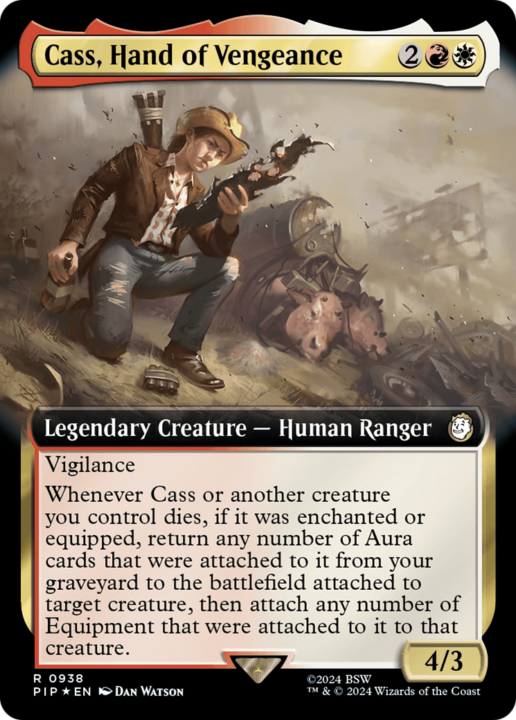 Cass, Hand of Vengeance (Extended Art) (Surge Foil) [Fallout] | Tables and Towers