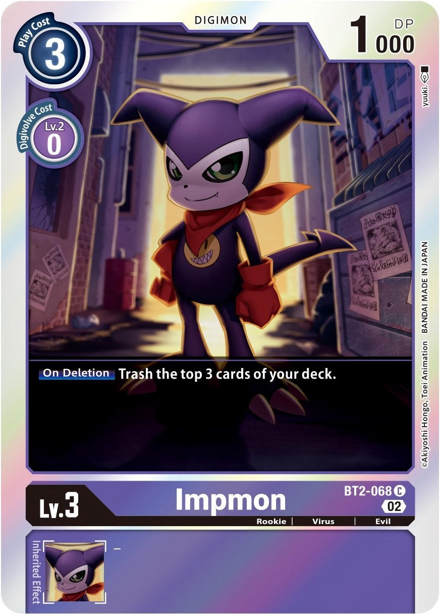 Impmon [BT2-068] (Alternate Art) [Starter Deck: Beelzemon Advanced Deck Set] | Tables and Towers