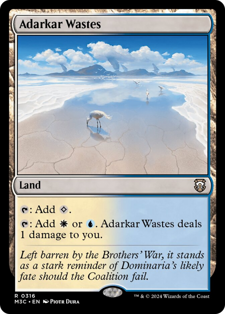 Adarkar Wastes (Ripple Foil) [Modern Horizons 3 Commander] | Tables and Towers