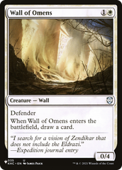 Wall of Omens (KHC) [The List] | Tables and Towers