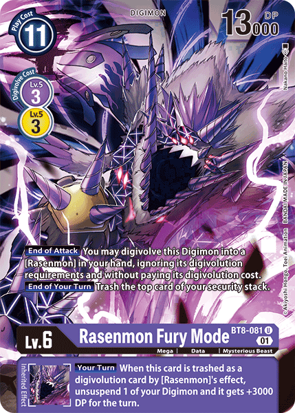 Rasenmon: Fury Mode [BT8-081] [New Awakening] | Tables and Towers