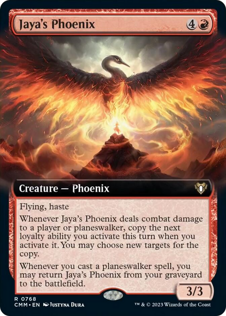 Jaya's Phoenix (Extended Art) [Commander Masters] | Tables and Towers