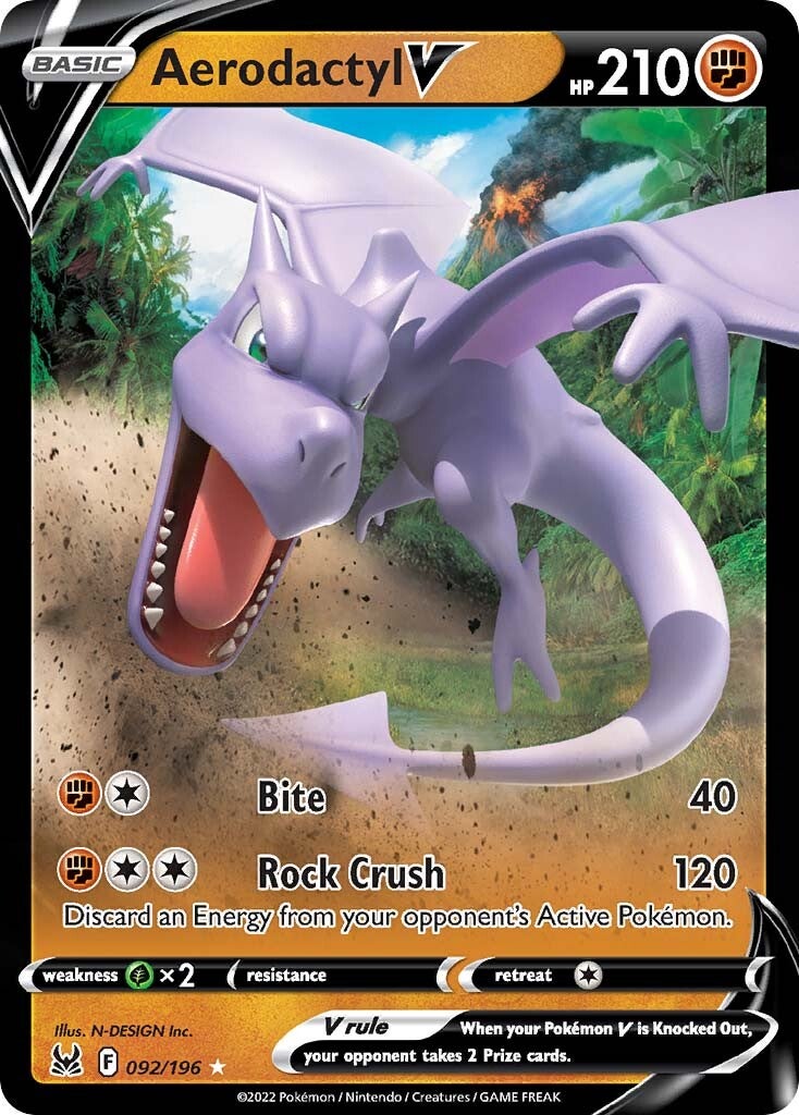 Aerodactyl V (092/196) [Sword & Shield: Lost Origin] | Tables and Towers