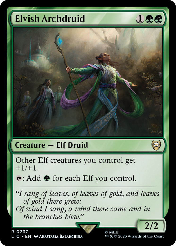 Elvish Archdruid [The Lord of the Rings: Tales of Middle-Earth Commander] | Tables and Towers