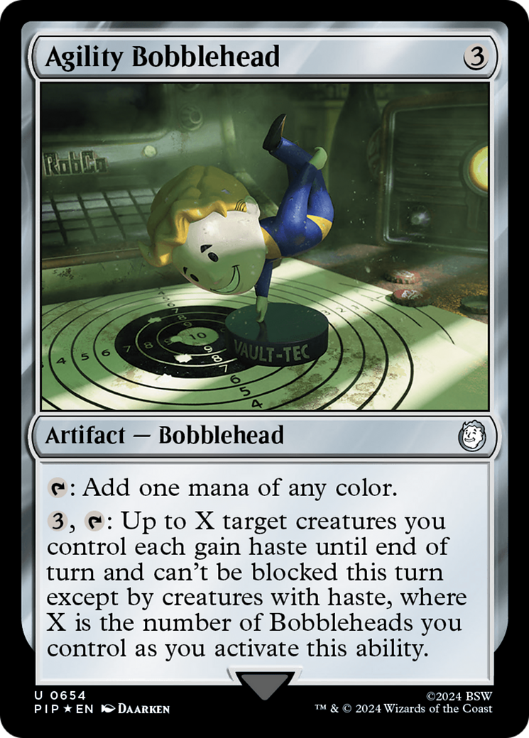 Agility Bobblehead (Surge Foil) [Fallout] | Tables and Towers