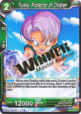 Trunks, Protector of Children (Winner Stamped) (BT1-069) [Tournament Promotion Cards] | Tables and Towers