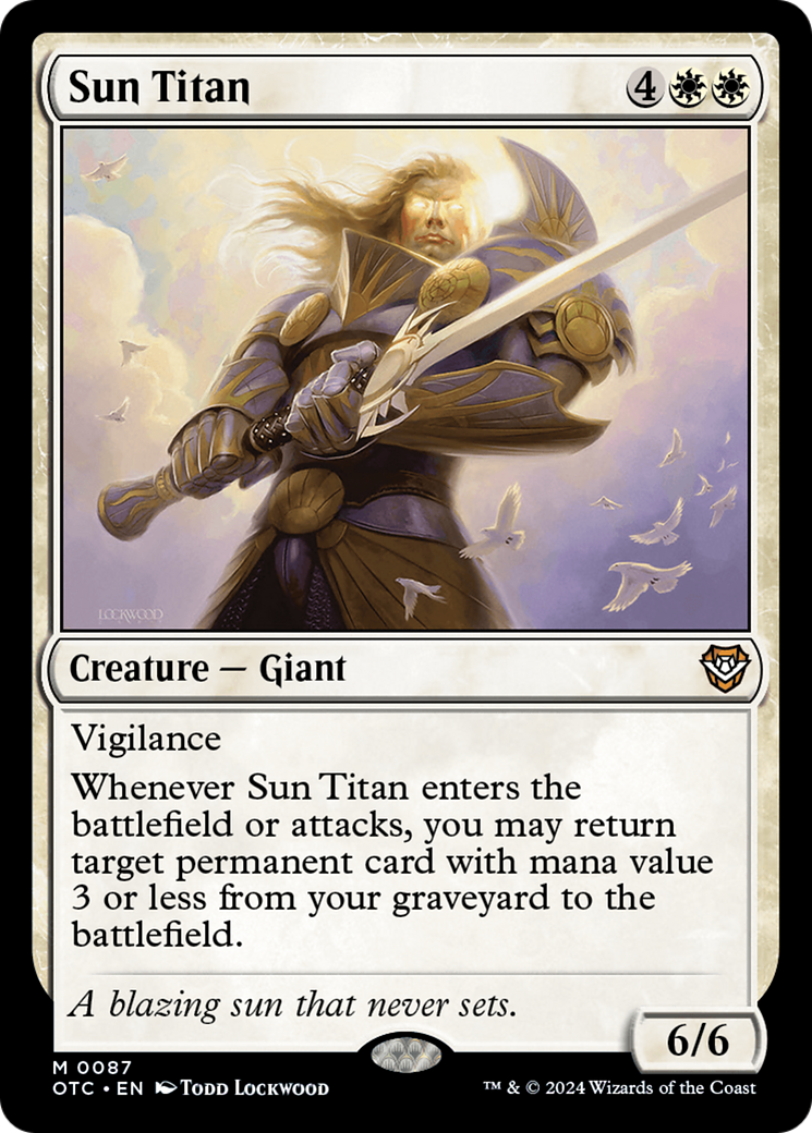 Sun Titan [Outlaws of Thunder Junction Commander] | Tables and Towers