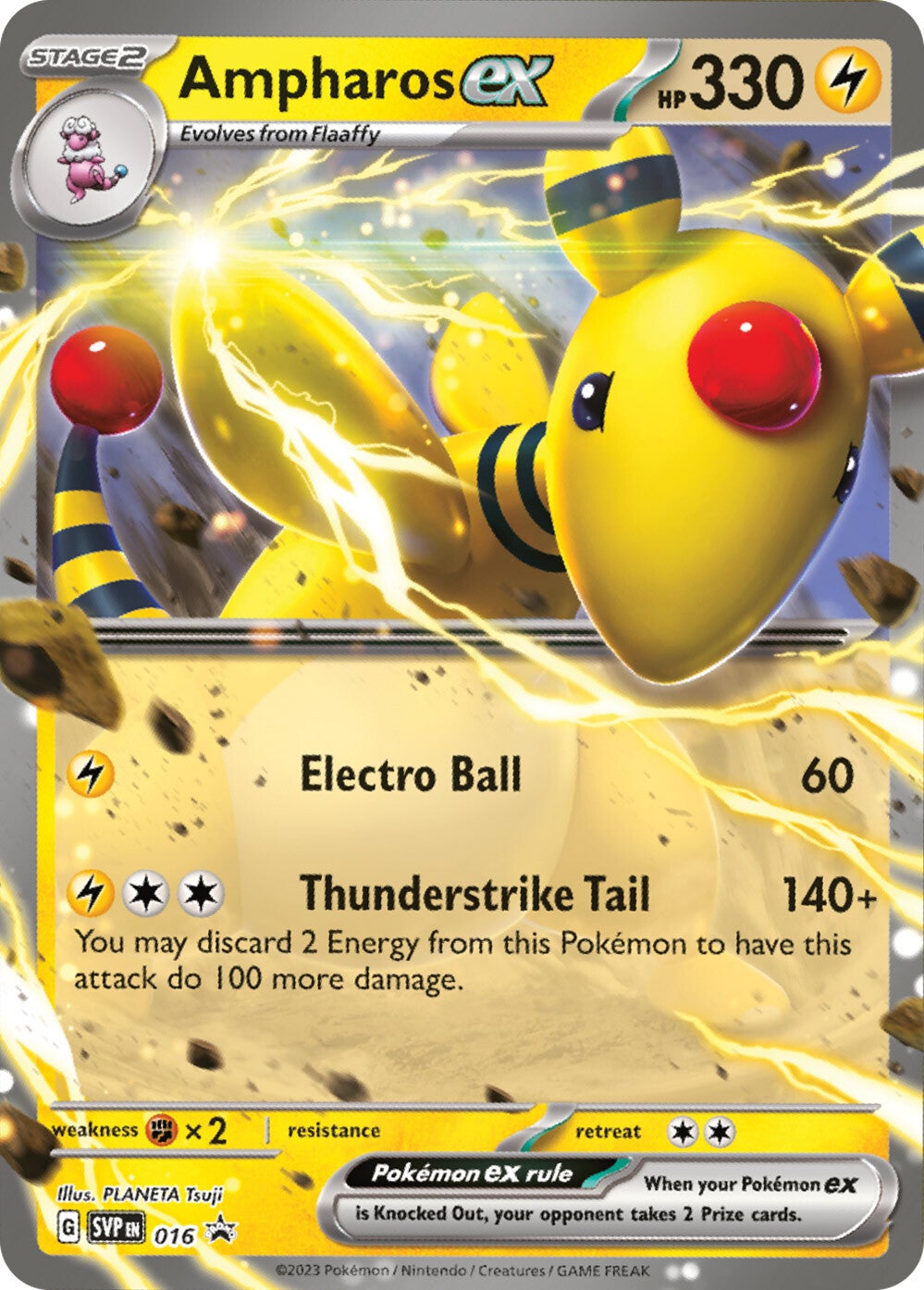 Ampharos ex (016) [Scarlet & Violet: Black Star Promos] | Tables and Towers