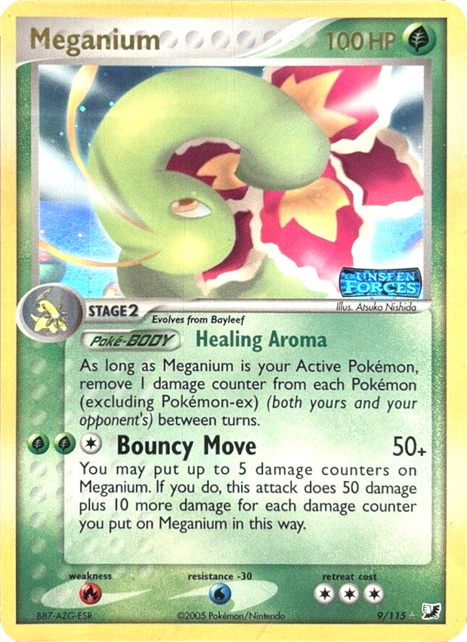 Meganium (9/115) (Stamped) [EX: Unseen Forces] | Tables and Towers