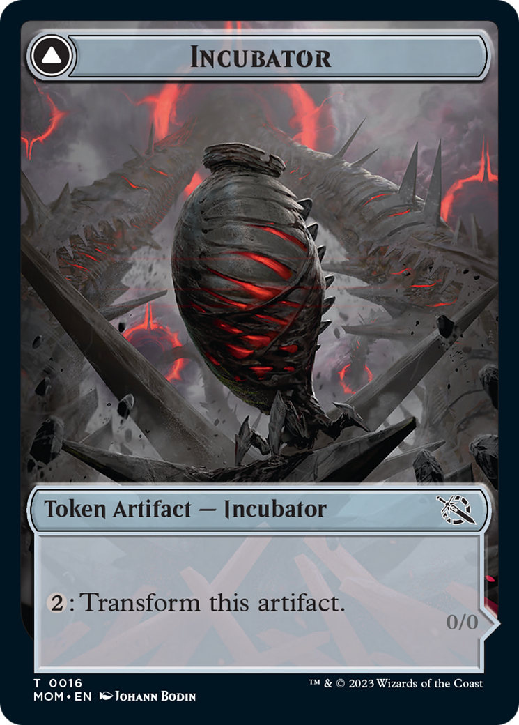 Incubator // Phyrexian (16) Double-Sided Token [March of the Machine Tokens] | Tables and Towers