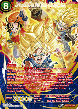 SS Son Goku, Pan, & SS Trunks, Galactic Explorers (SPR) (BT17-009) [Ultimate Squad] | Tables and Towers