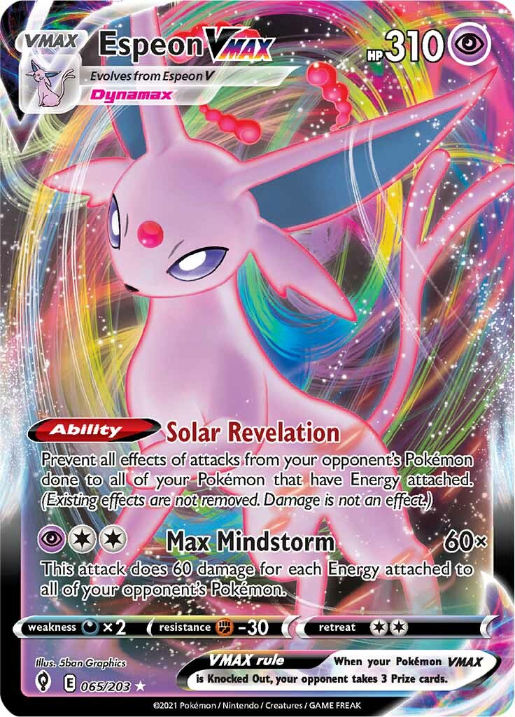 Espeon VMAX (065/203) [Sword & Shield: Evolving Skies] | Tables and Towers