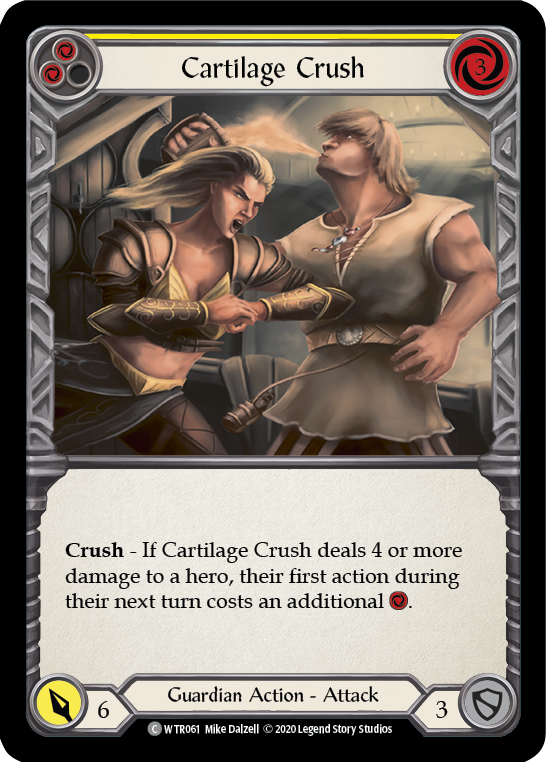 Cartilage Crush (Yellow) [U-WTR061] (Welcome to Rathe Unlimited)  Unlimited Rainbow Foil | Tables and Towers