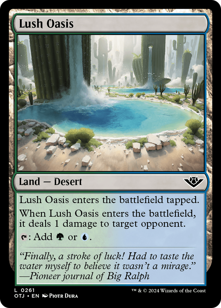 Lush Oasis [Outlaws of Thunder Junction] | Tables and Towers