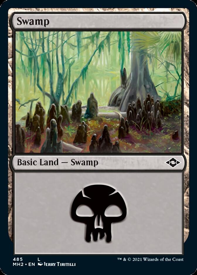 Swamp (485) (Foil Etched) [Modern Horizons 2] | Tables and Towers