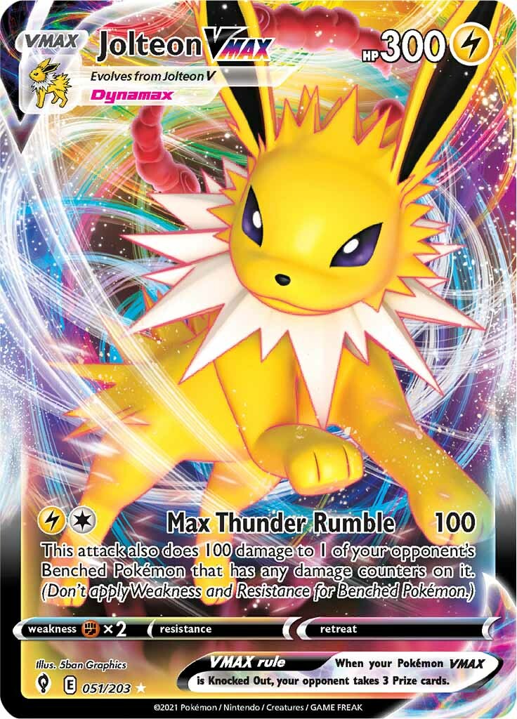 Jolteon VMAX (051/203) [Sword & Shield: Evolving Skies] | Tables and Towers