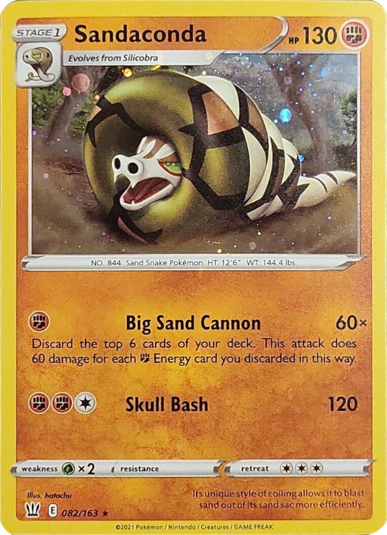 Sandaconda (082/163) (Cosmos Holo) [Sword & Shield: Battle Styles] | Tables and Towers