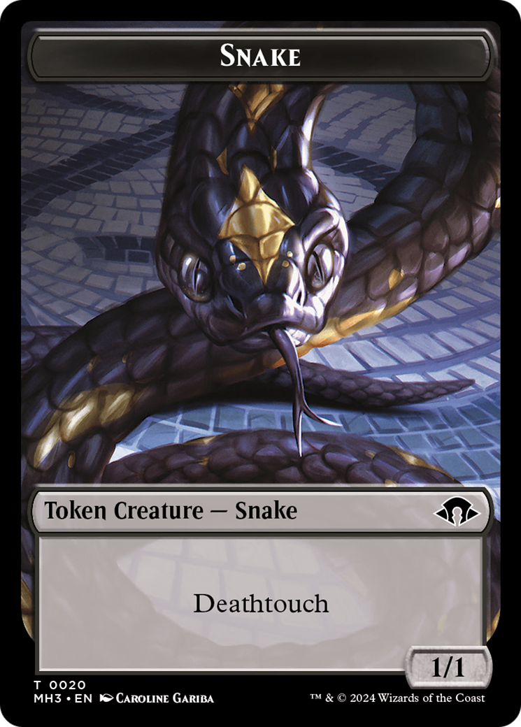 Snake Token [Modern Horizons 3 Tokens] | Tables and Towers