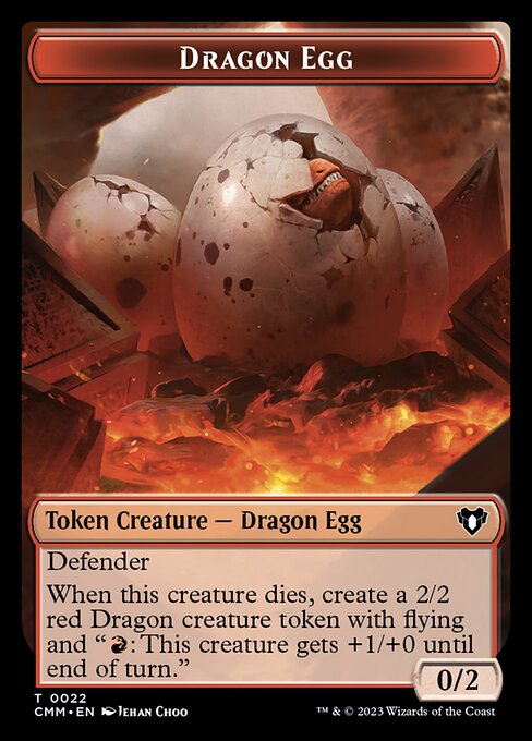 City's Blessing // Dragon Egg Double-Sided Token [Commander Masters Tokens] | Tables and Towers