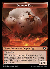 Treasure // Dragon Egg Double-Sided Token [Commander Masters Tokens] | Tables and Towers