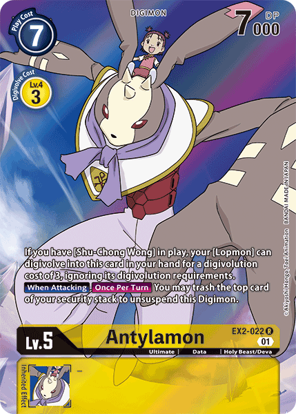 Antylamon [EX2-022] (Alternate Art) [Digital Hazard] | Tables and Towers