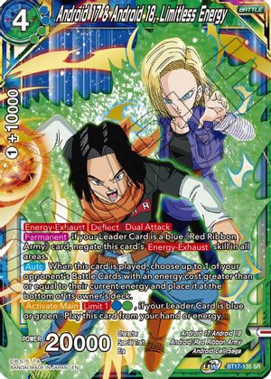 Android 17 & Android 18, Limitless Energy (BT17-135) [Ultimate Squad] | Tables and Towers