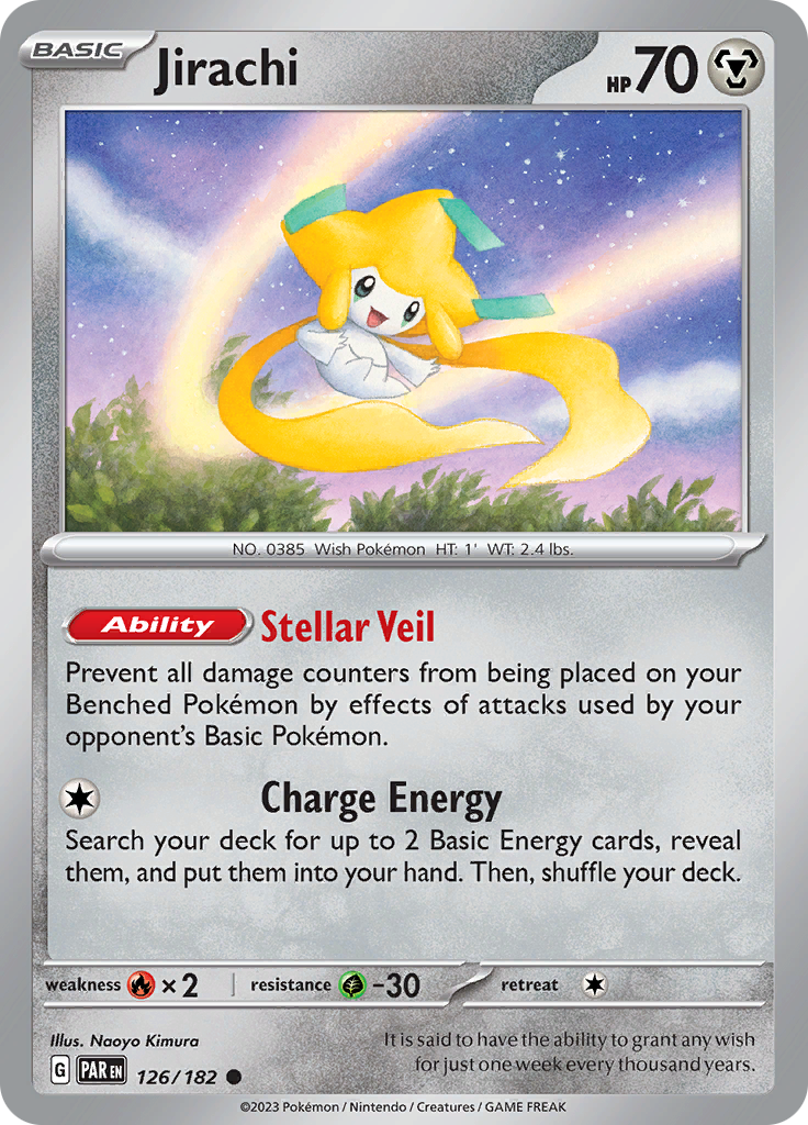 Jirachi (126/182) [Scarlet & Violet: Paradox Rift] | Tables and Towers