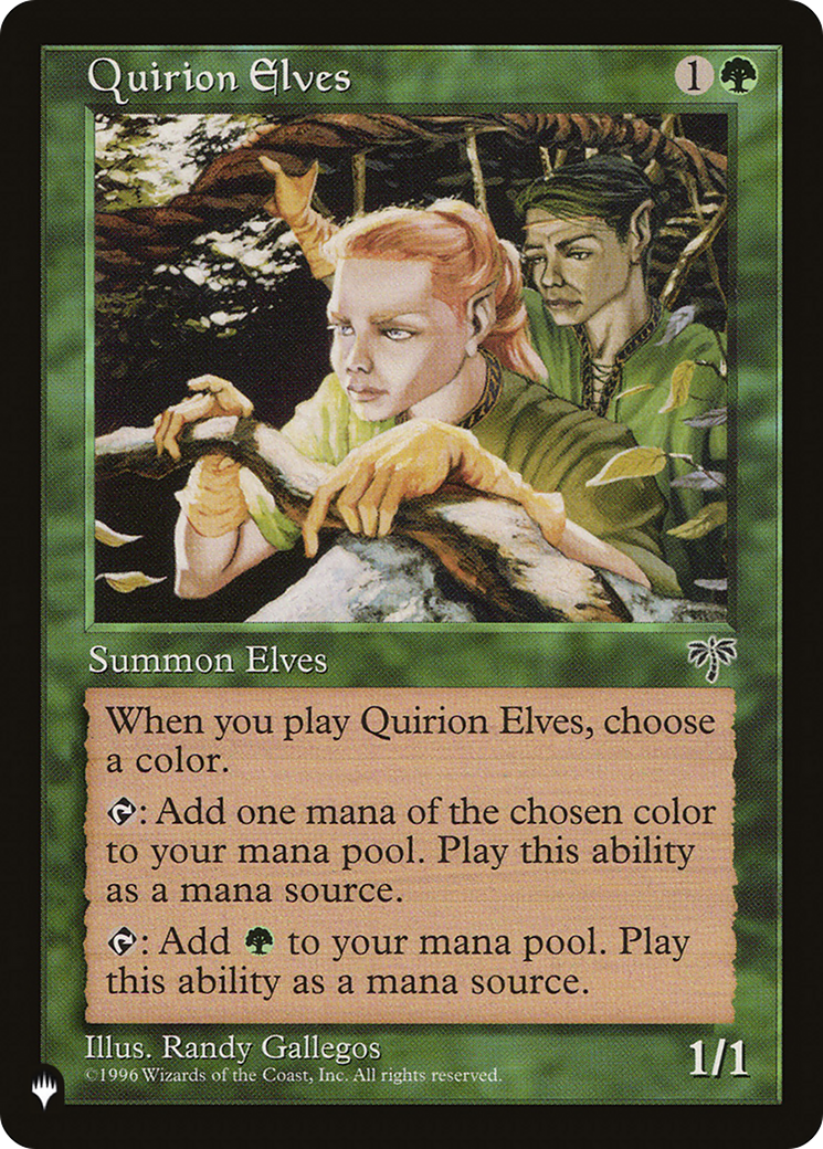 Quirion Elves [The List Reprints] | Tables and Towers