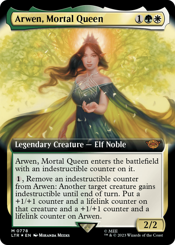 Arwen, Mortal Queen (Extended Art) (Surge Foil) [The Lord of the Rings: Tales of Middle-Earth] | Tables and Towers