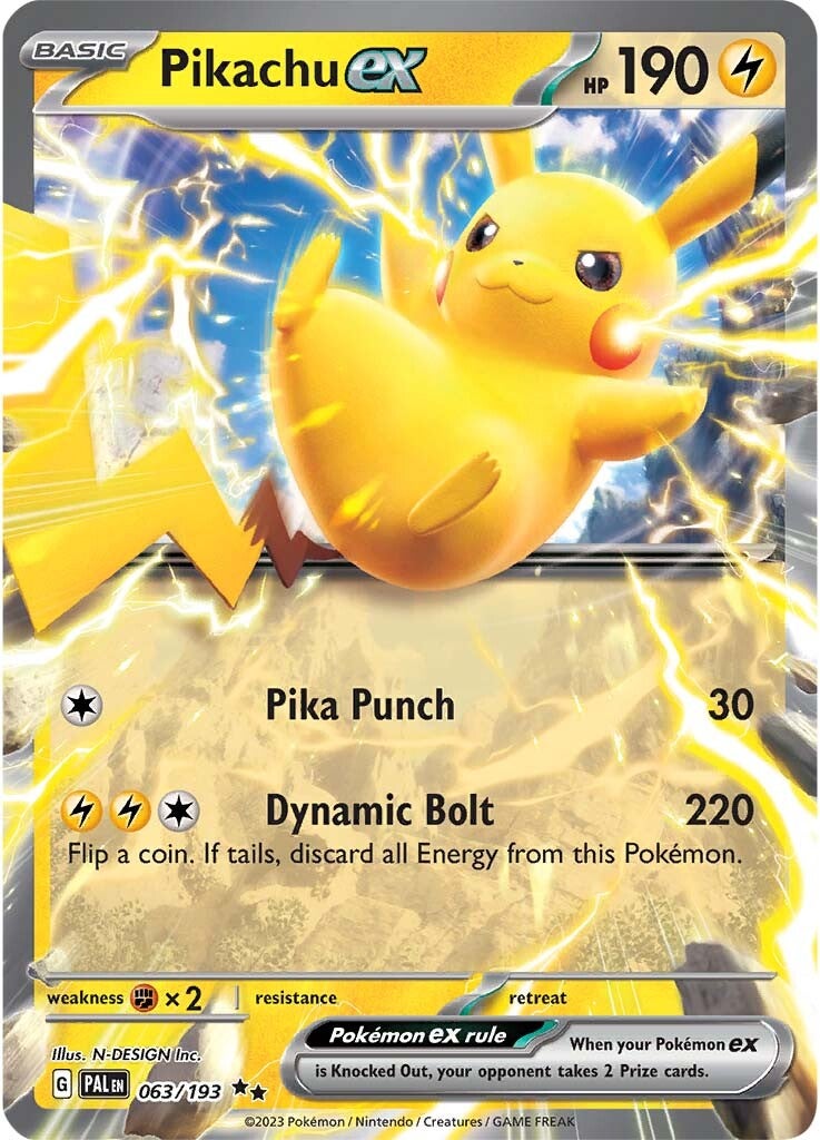 Pikachu ex (063/193) [Scarlet & Violet: Paldea Evolved] | Tables and Towers