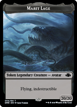 Elephant // Marit Lage Double-Sided Token [Dominaria Remastered Tokens] | Tables and Towers