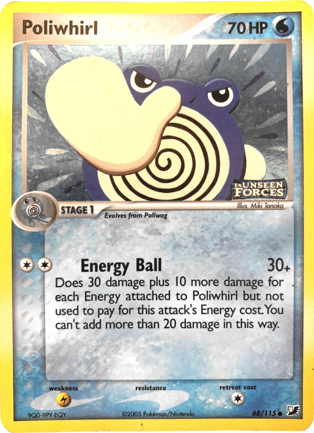 Poliwhirl (68/115) (Stamped) [EX: Unseen Forces] | Tables and Towers