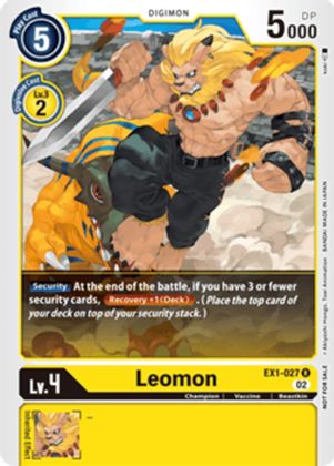 Leomon [EX1-027] (X Record Pre-Release Tournament) [X Record Pre-Release Promos] | Tables and Towers