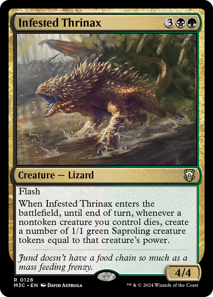 Infested Thrinax [Modern Horizons 3 Commander] | Tables and Towers