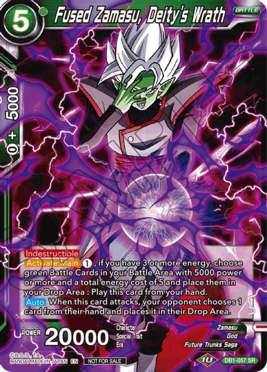 Fused Zamasu, Deity's Wrath (DB1-057) [Tournament Promotion Cards] | Tables and Towers