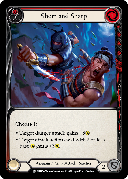 Short and Sharp (Red) [OUT154] (Outsiders) | Tables and Towers