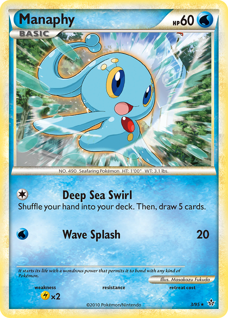 Manaphy (3/95) [HeartGold & SoulSilver: Unleashed] | Tables and Towers