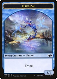 Illusion // Bear Double-Sided Token [Modern Horizons Tokens] | Tables and Towers