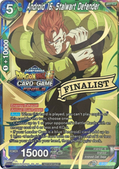 Android 16, Stalwart Defender (2021 Tournament Pack Vault Set - Finalist Gold Stamped) (P-310) [Tournament Promotion Cards] | Tables and Towers