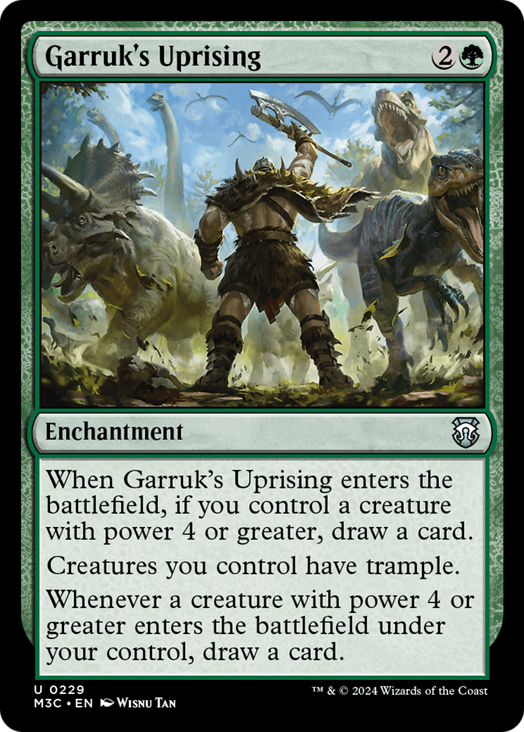 Garruk's Uprising (Ripple Foil) [Modern Horizons 3 Commander] | Tables and Towers