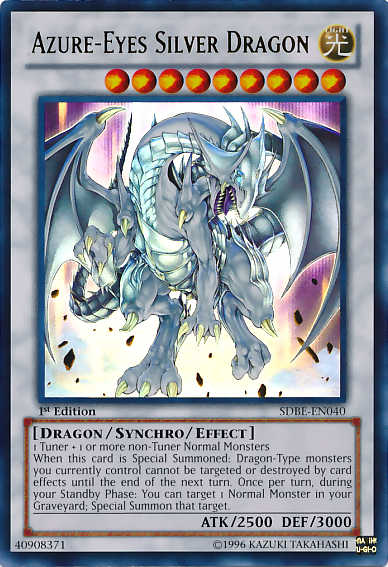 Azure-Eyes Silver Dragon [SDBE-EN040] Ultra Rare | Tables and Towers