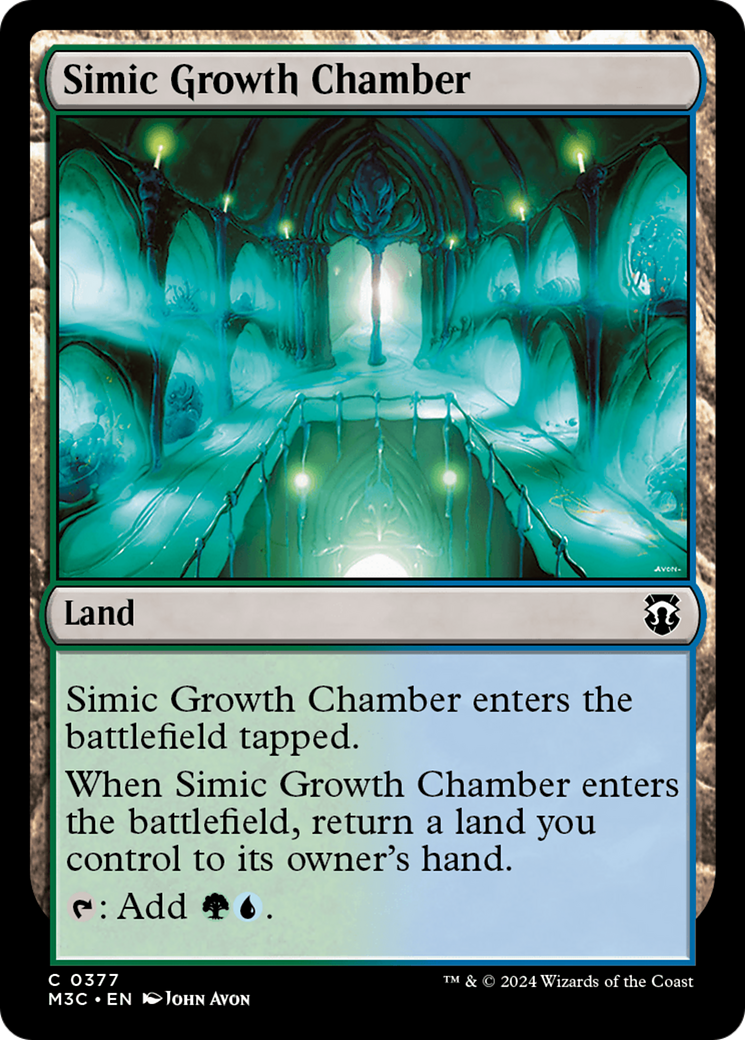 Simic Growth Chamber (Ripple Foil) [Modern Horizons 3 Commander] | Tables and Towers