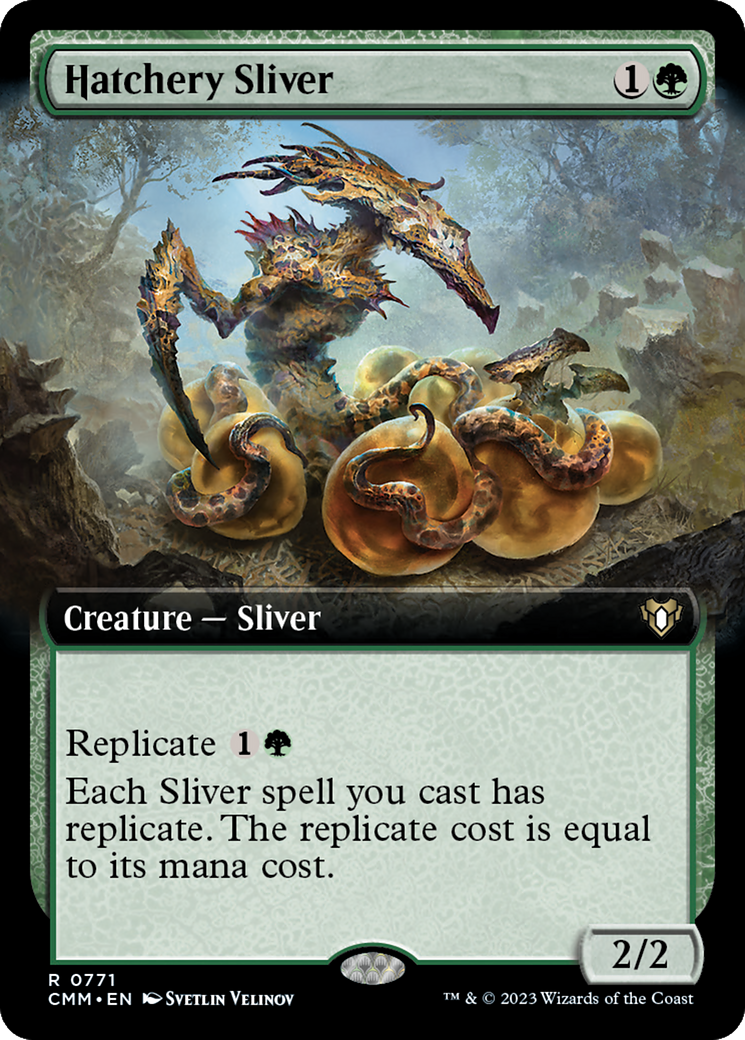 Hatchery Sliver (Extended Art) [Commander Masters] | Tables and Towers