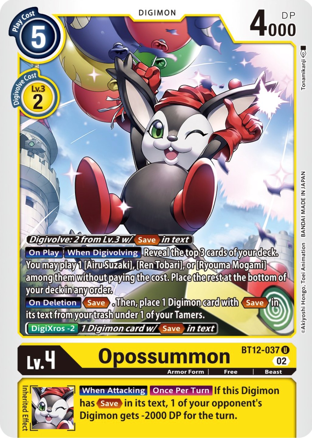 Opossummon [BT12-037] [Across Time] | Tables and Towers