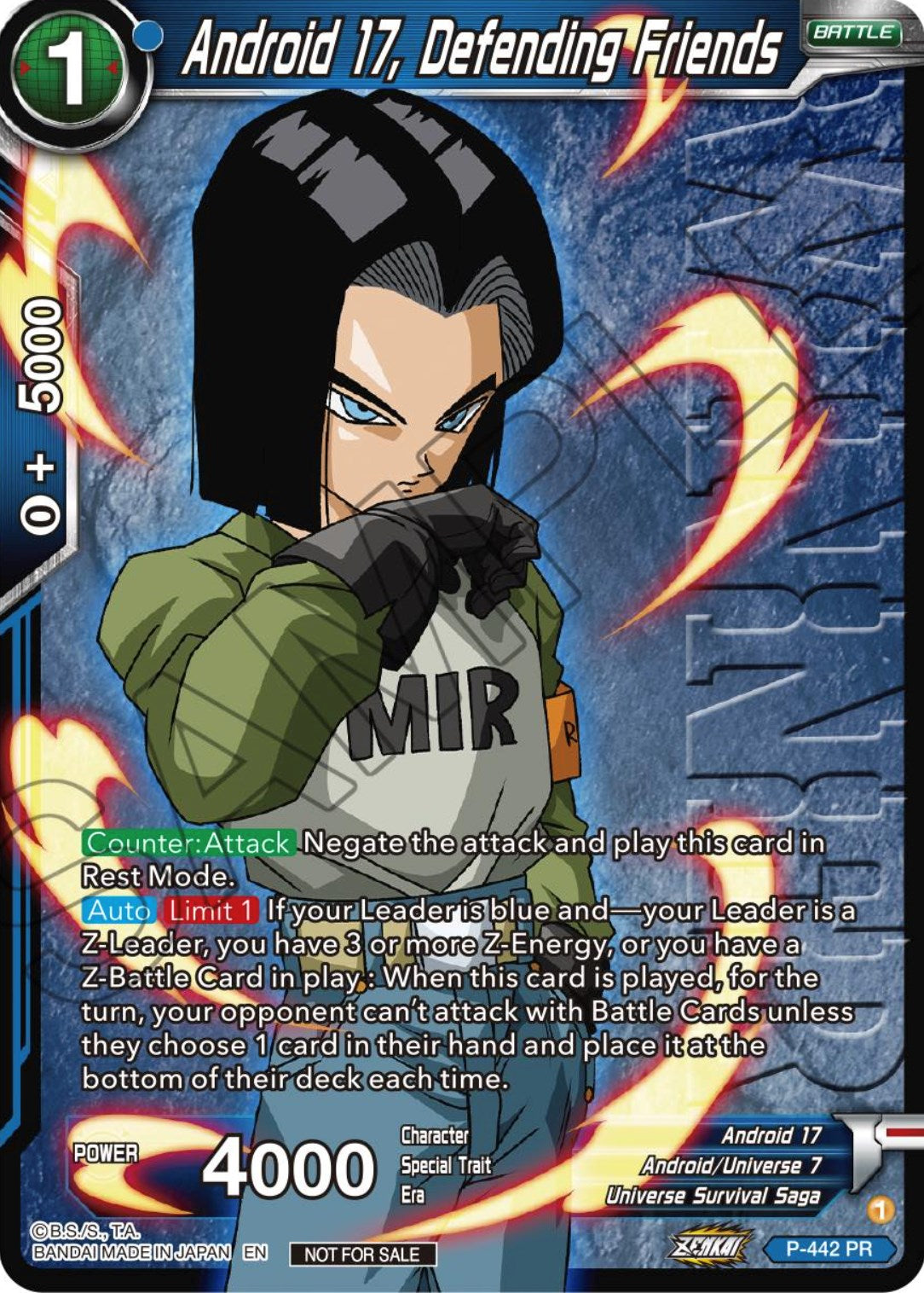 Android 17, Defending Friends (Winner) (P-442) [Tournament Promotion Cards] | Tables and Towers