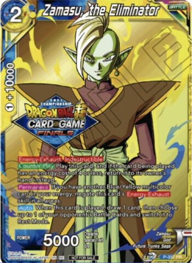 Zamasu, the Eliminator (Championship Pack 2021 Vault Set) (P-337) [Tournament Promotion Cards] | Tables and Towers