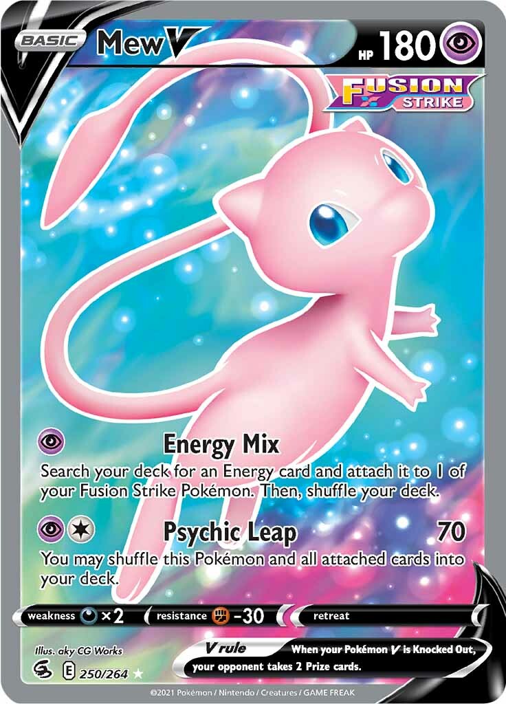 Mew V (250/264) [Sword & Shield: Fusion Strike] | Tables and Towers