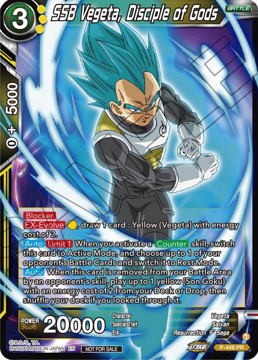 SSB Vegeta, Disciple of Gods (P-449) [Tournament Promotion Cards] | Tables and Towers