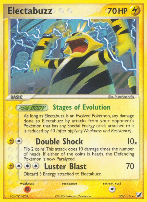 Electabuzz (22/115) [EX: Unseen Forces] | Tables and Towers